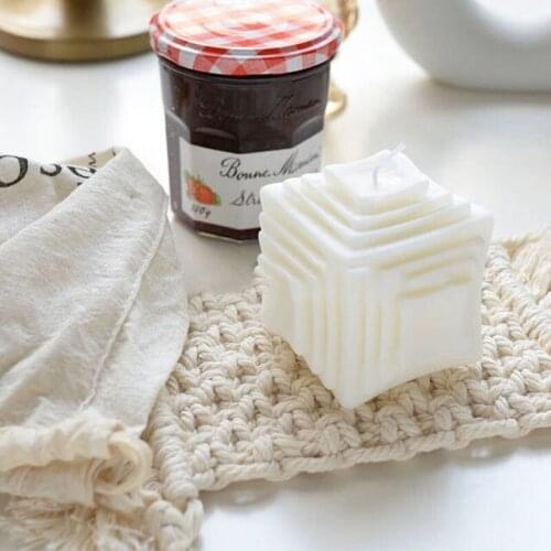 Geometric Space Design Candle Mold Korean Style Handmade Scented Candle Making Silicone Molds Home Decor Soap Mold