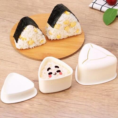 DIY Sushi Mold Onigiri Rice Ball Food Press Triangular Sushi Maker Mold Sushi Kit Japanese Kitchen Bento Accessories