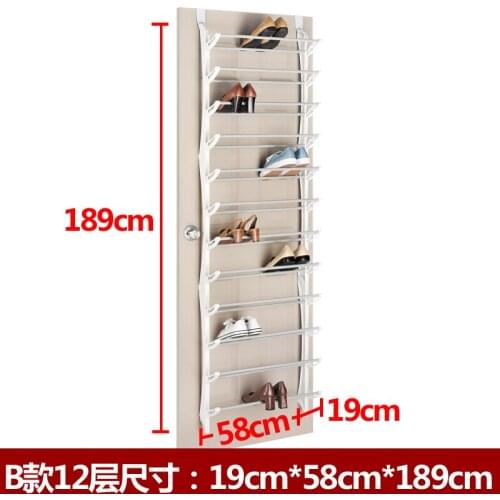 Hotsale creative shoe rack hang back of door Free shipping white and back color avaiable