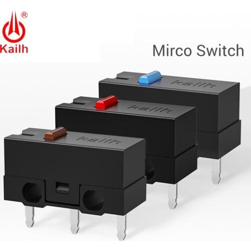 Kailh High Life Micro Switch With 10/20/30M Cycle Mechamicroswitch 3PINS SPDT 1P2T Gaming Mouse Micro Switch Mouse Button