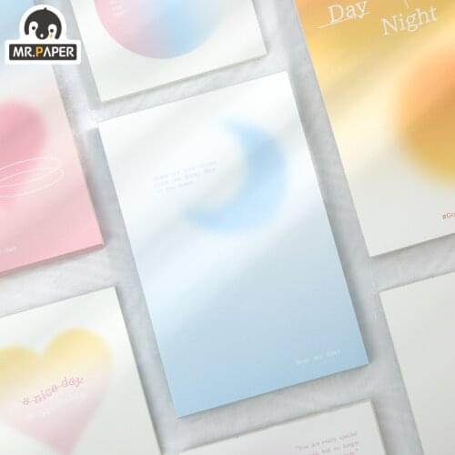 Mr.Paper4 Design Ins style Galaxy Broken Dream Series Note Pad Loose-Leaf Paper Creative Handbook Decoration DIY Material