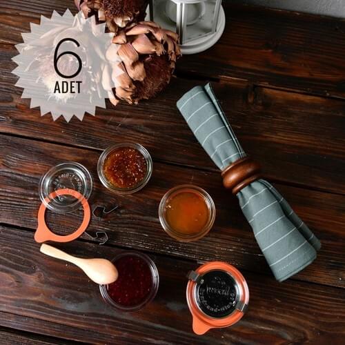 Weck 80 ml Glass Storage Jar Set (6 Pcs)