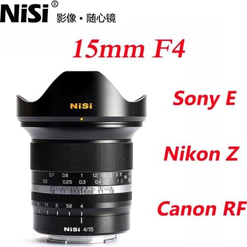 NiSi 15mm F4 Full frame super wide angle lens MF Manual focus for Fujifilm X Fuji Sony E Mount Canon RF Nikon Z