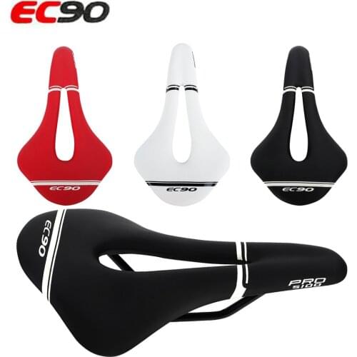 2020 New EC90 Bicycle Seat Saddle MTB Bike Saddles Mountain Bike Racing Saddle PU Breathable Soft Seat Cushion HOT free shipping