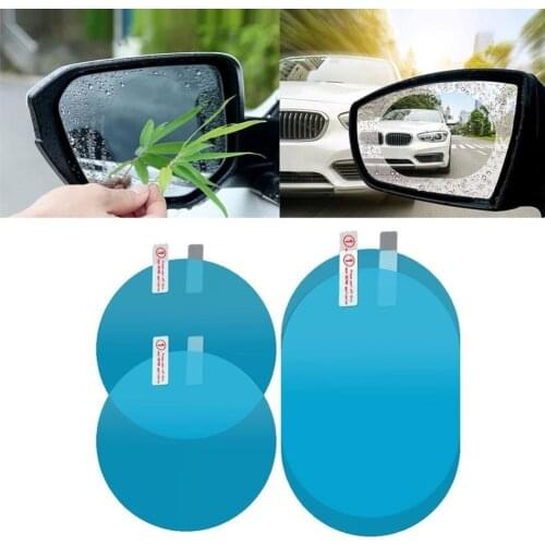 2PCS Car Rearview Mirror Protective Film Anti Fog Film Rain Coating Waterproof Rainproof Film Car Window Mirror Protector Films