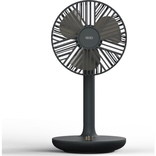 Portable USB fan adapter mobile power supply 12H standby shaking head desktop fan three-speed silent air conditioning fan