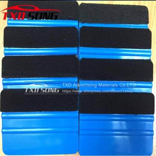 Premium 5pcs/Lot Car Application Tools Soft Flexible Felt Squeegee Vinyl Wrap Squeegee Scraper Car Wrapping & Sign Vinyl
