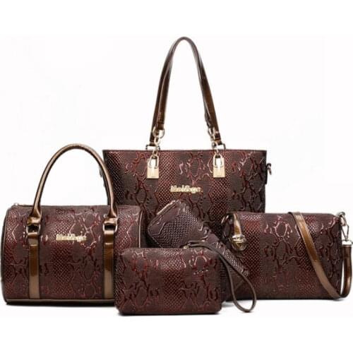 Luxury Brands Women Bag High Quality Serpentine Handbag Designer Famous Bags 5 Sets Shoulder Bags Messenger Composite Bags