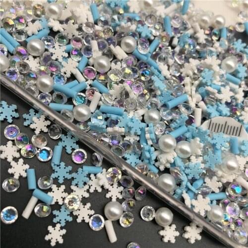 60g Christmas Polymerclay,Soft Clay Sprinkles With Pearl For Kids Diy/Craft Make/Nail Art/Scrapbook Decoration/Craft Filler