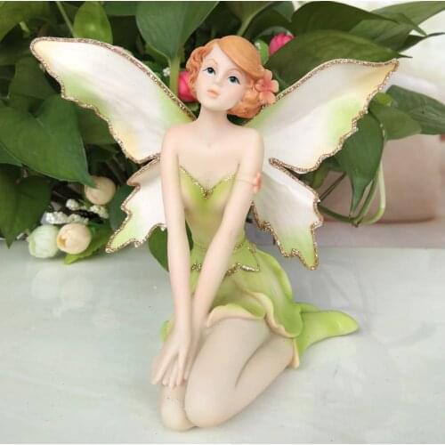 Flower Fairy Figurines Resin Angel Statues Beautiful Girl Gifts for Mother House Ornaments Home Garden Decor Wedding decoration