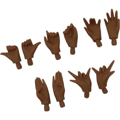 5 Pairs Movable Hands for 12inch RBL Neo Blythe Doll Custom Doll Replacement Parts