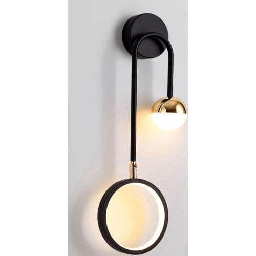 Modern light luxury bedroom bedside lamp Nordic living room simple TV cabinet creative aisle corridor background wall lamp