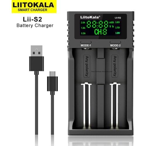 Liitokala Lii-500 Lii-PD4 Lii-500S Lii-202 LCD 3.7V 18650 18350 18500 21700 20700 14500 26650 AA NiMH Lithium-Battery Charger