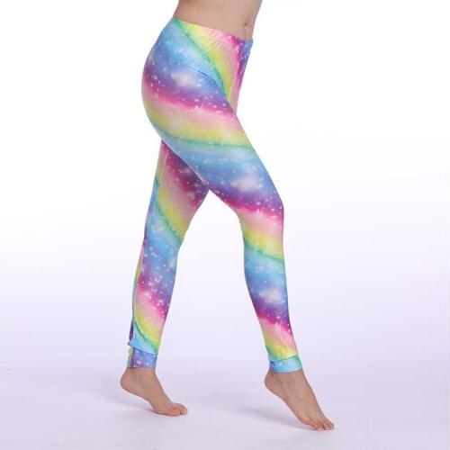 Leggings Women Colorful Digital Print Sexy Leggings Stretch Workout Push Up Trousers Fitness Pants Plus Size Legging