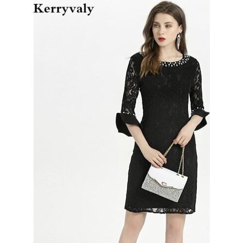 Women Summer A- Line Black Lace Dress Ropa Mujer Verano 2021 Robe Sexy Mini Party Club Dress Vestido Curto Dames Jurken K6593