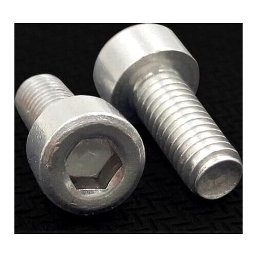 2pcs M8 Allen cap head screws hexagon socket cylindrical screw mechanical bolts aluminum alloy bolt 10mm-90mm length