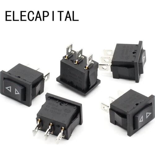 5pcs Rocker switch Momentary (ON)-OFF-(ON) 3pins