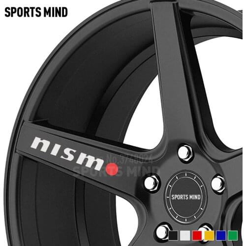 5 X Wheels Rims Car Stickers Decal Drift JDM Car Styling For Nissan Tiida Teana Juke Almera Qashqai Note Nismo Accessories