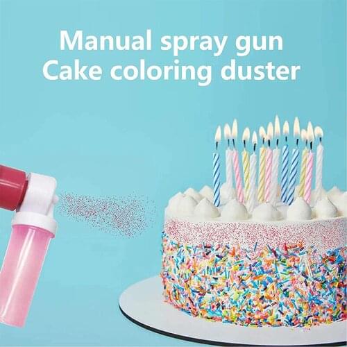 Spraying Coloring Baking Decoration Cake Manual Airbrush Spray Gun Decorating Cupcakes Desserts Kitchen Pastry Decoration Tool