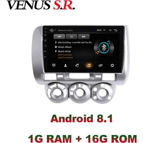 VenusSR Android 8.1 2.5D car dvd for Honda Fit Jazz 2004-2007 multimedia headunit GPS Radio stereo gps navigation
