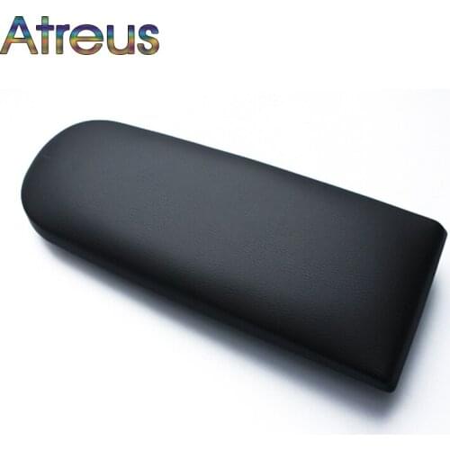 Atreus 1X For Volkswagen Leather Center Console Armrest Cover For VW PASSAT B5 JETTA GOLF MK4 BORA BEETLE VW POLO 6R Accessories