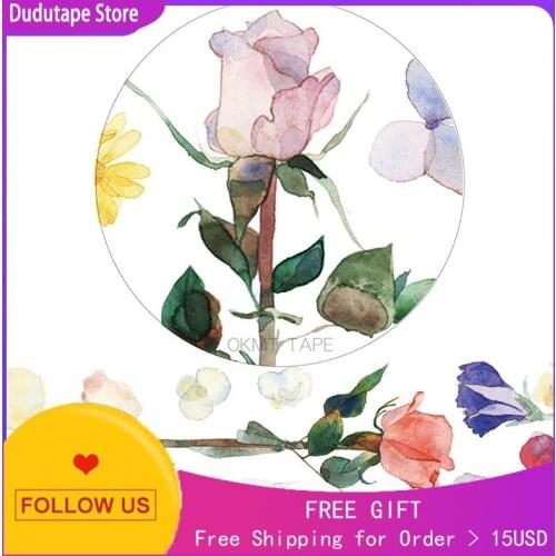 Washi Tape Flower Romantik Decorative Sticker