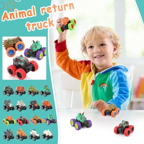 Dinosaur Toys for Boys Pull Back Dinosaur Toys 4 Pack Set Car Toys Christmas Birthday Preschool Kindergarten Graduation Gifts