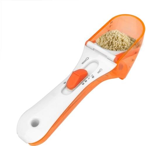 NICEYARD Plastic Measuring Cup with Scale Kitchen Accessories Adjustable Measuring Spoon Cooking Baking Tools 5ml-30ml