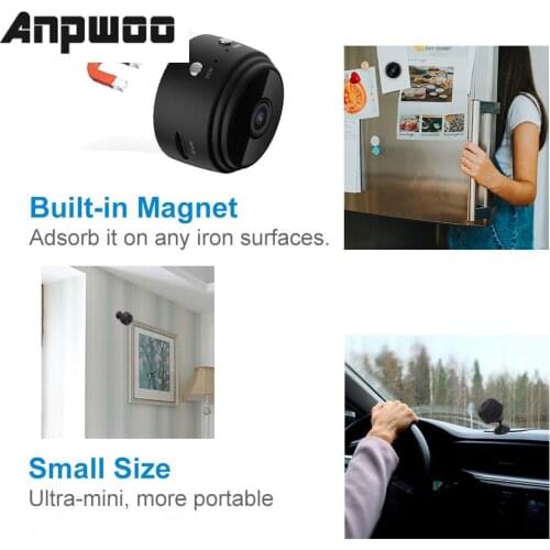 HD 1080P Mini Camera WIFI Camera with Night Vision and Motion Detection Remote View Wireless Home Security Surveillance Camera