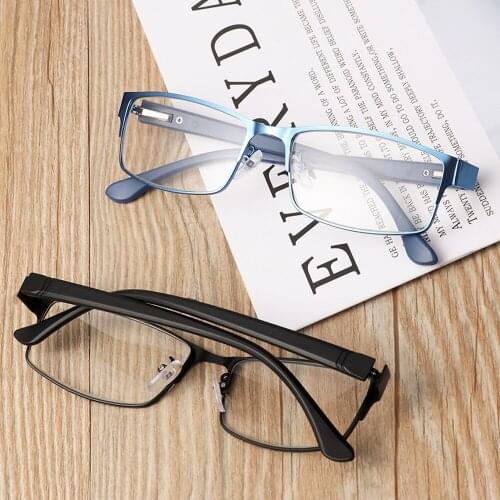 New Arrival Mens Business Reading Glasses Fashion Classic Titanium Alloy Frame Presbyopia Eyewear Male Prescription Glasses