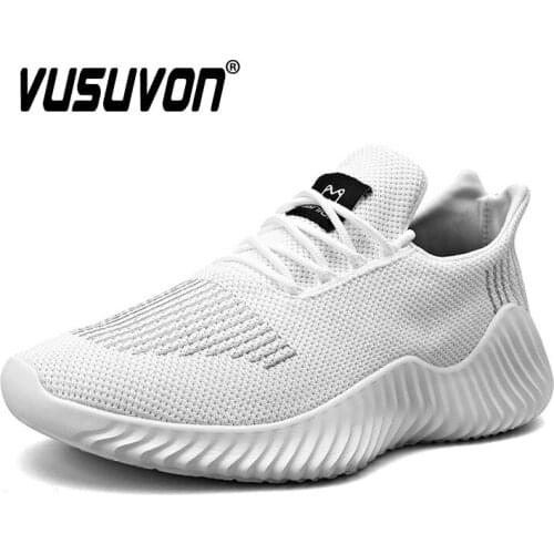 Black Running Shoes Men Original Casual Sneakers 2021 New Fashion Summer Trendy Big Size Boys White Mesh Air Sports Walking