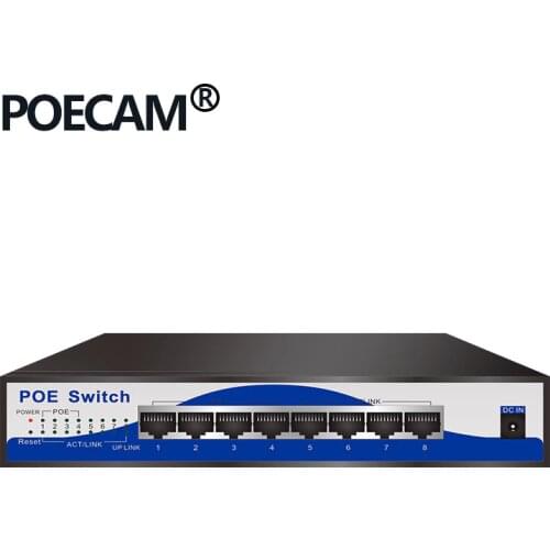 8 port 10/100Mbps POE Switch 4port powered by 4 ports Uplink computer office wireless AP IP camera network remote equipment