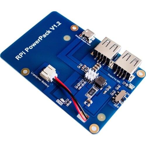 Lithium Battery Pack Expansion Board Power Supply with Switch for Raspberry Pi 3,2 Model B,1 Model B+ Banana Pi without battery