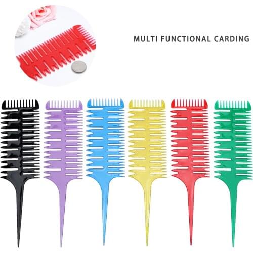 1pc Professional Weaving Hair Comb Salon Barber Hair Dyeing Comb Wide Tooth Sectioning Highlight Comb Styling Accessories