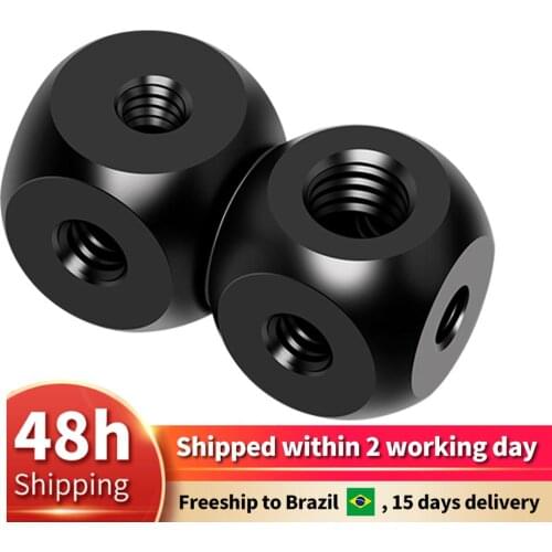 1/4" 3/8" inch Screw Thread Cold Shoe Cube Adapter Bracket Mounting for SLR Universal Magic Arm Clip Clamp Accessories