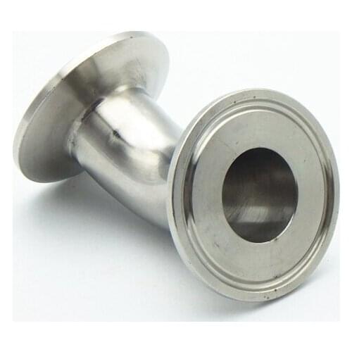 3-1/2" 89mm OD 304 Stainless Steel Sanitary Ferrule 45 Degree Elbow Pipe Fitting For Homebrew Beer Brewing Fit 3.5" Tri Clamp