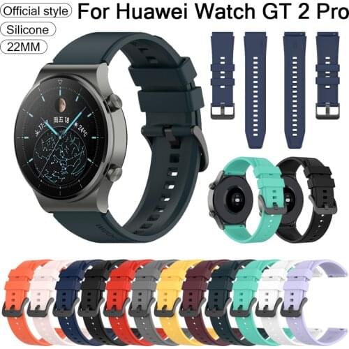 Official Silicone Band For Huawei Watch GT 2 Pro Original Sport Soft Watchband For huawei gt2 pro Wristband Replacement Bracelet