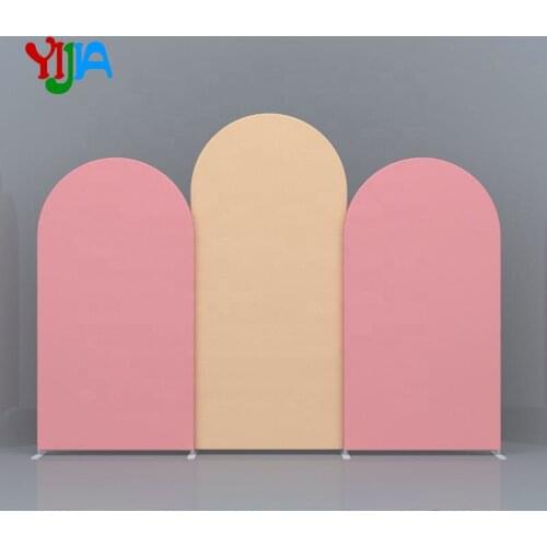 Wedding Arch Backdrop Tension Fabric Backdrop Stand For Party Event New Year Decoration