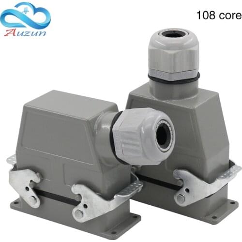 Heavy-duty connector 108 core cold compression rectangular air plug HDC-HDD-108 industrial waterproof socket 10A