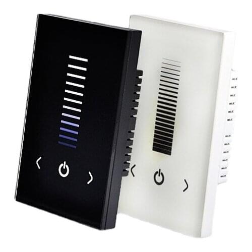 Smart Touch Panel Dimmer Wall Switch DC 12V 24V 255 Level Brightness Single Color LED Controller for LED Strips Panel Lights