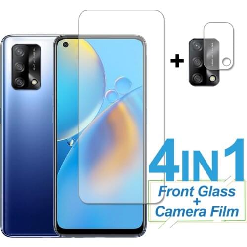 4In1 Tempered Glass For OPPO A74 A54 A94 A16 A15 A53 A93S A93 Screen Protector Protective Phone Camera Film OPPO F19 Pro Plus 5G
