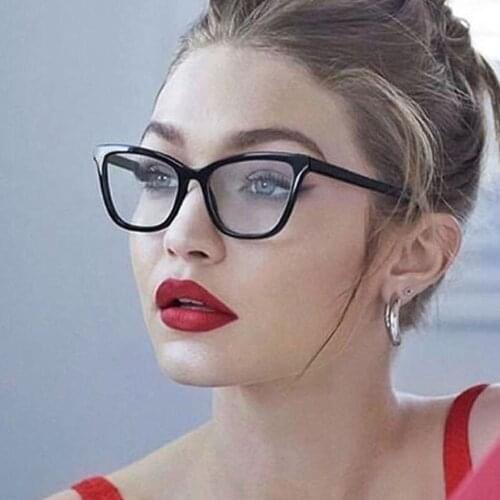 Cat Eye glasses Frame Women Retro Black Clear Optical Glasses Frame Spectacle Gafas oculos eye wear Transparent fake glasses