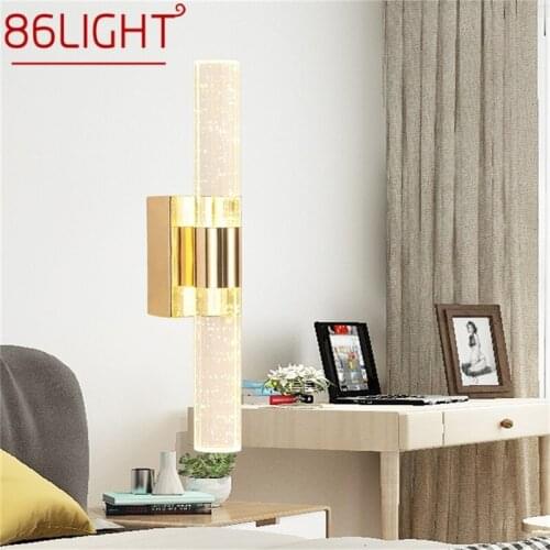 86LIGHT Wall Sconces Lamps LED Modern Luxury Indoor Simple Crystal Lights For Home Bedroom