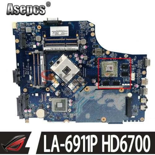 AKEMY P7YE0 LA-6911P for Acer 7750 7750G MBRB102002 MB.RB102.002 Laptop Motherboard HD6700