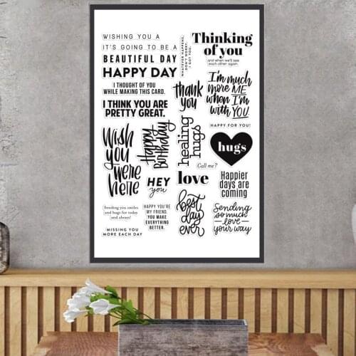 Alphabet DIY Silicone Clear Stamp Cling Seal Scrapbook Embossing Album Decor