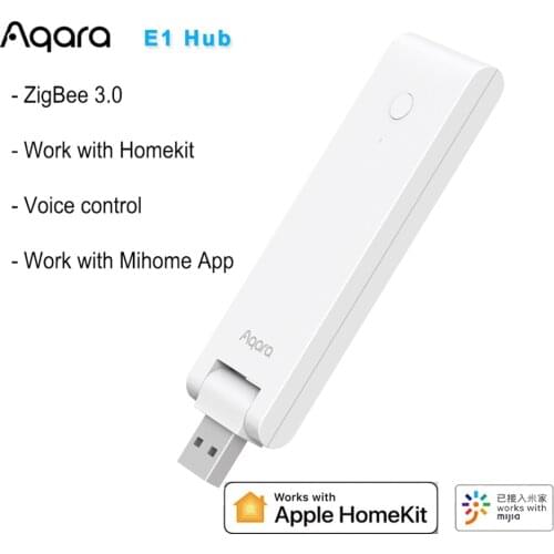 Aqara E1 Hub Zigbee 3.0 USB Smart Gateway Aqara Hub Wireless Zigbee Connect Remote For Mijia Mi home For Apple Homekit Control
