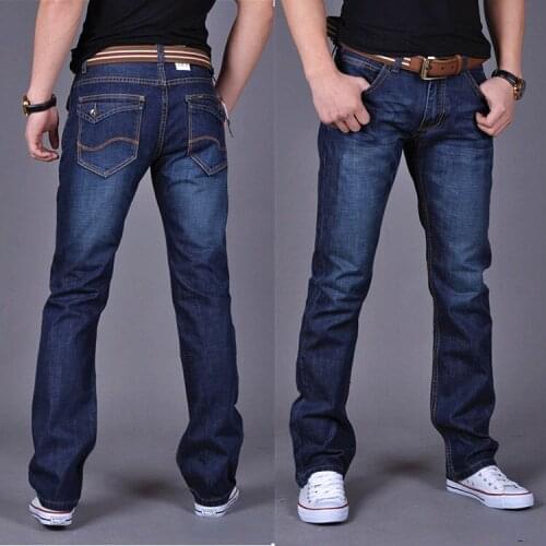 Brand Mens Jeans 2021 Fashion Casual Male Denim Pants Skinny Trousers Cotton Classic Straight Jeans High Quality 2018