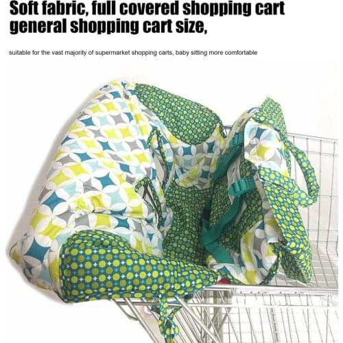 2in1 Trolley Cover/Highchair Cover For Baby Infant&Toddler/Kids Cushion Mat For Supermarket Shopping Cart/Grocery Cart Cover