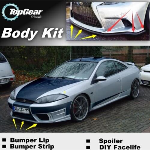Bumper Lip Deflector Lips For Ford Cougar 2015 Front Spoiler Skirt For TopGear Fans Car View Tuning / Body Kit / Strip