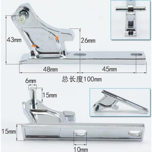 Refrigerator Parts Fridge Zinc Alloy Hinge 10cm length